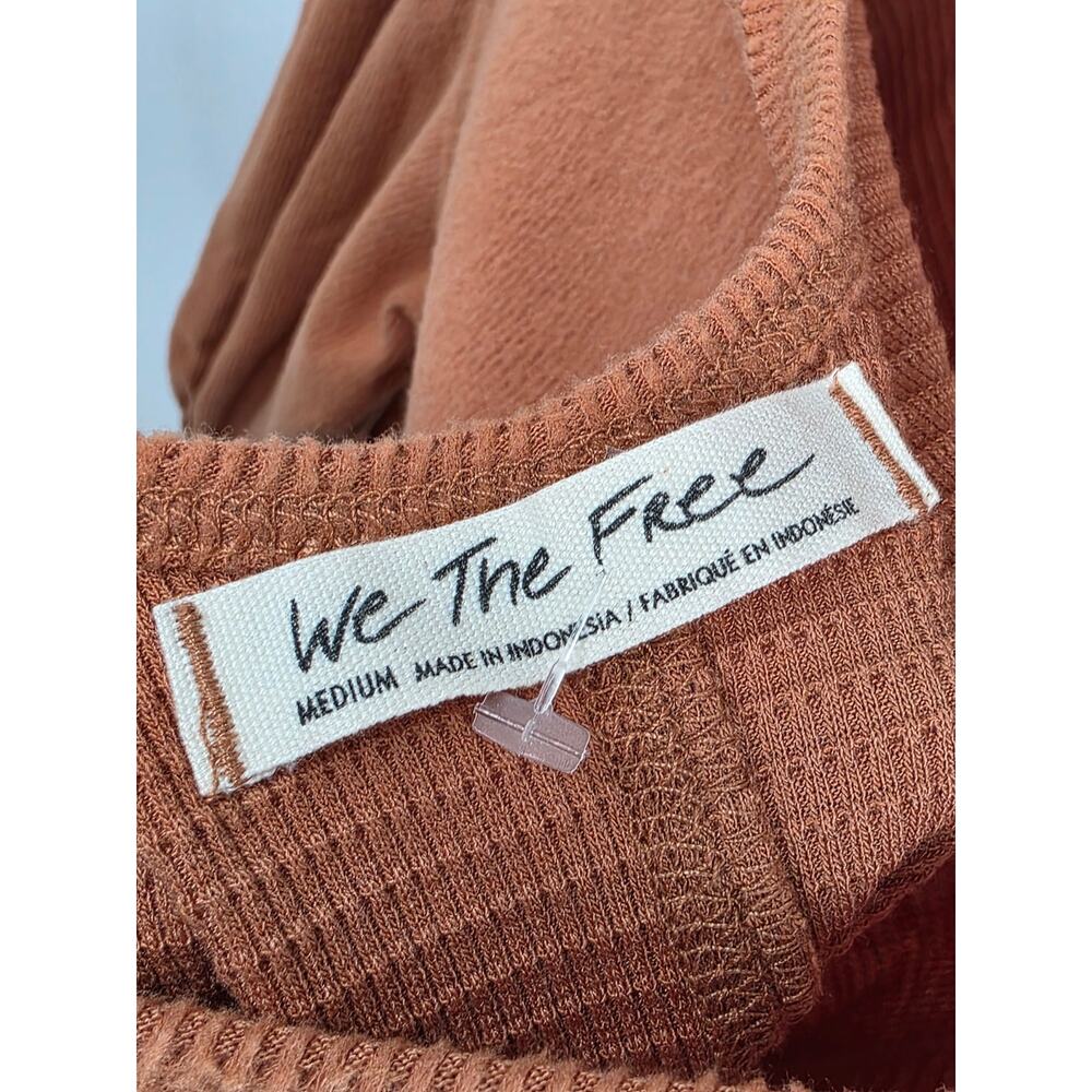 We The Free Free People Oversized Open Back Sweater Orange Size Medium - Picture 2 of 5